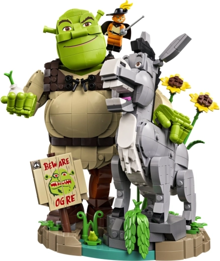 Iconico trio di personaggi del film Shrek