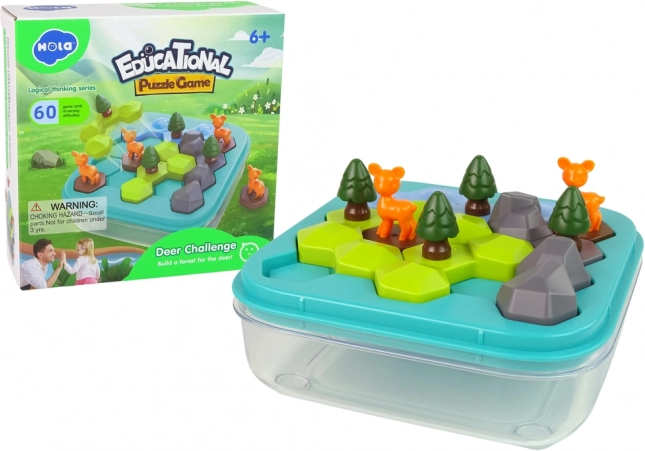 Gioco Educativo Puzzle Animali del Bosco