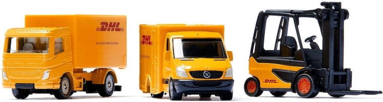 Veicoli dettagliati con design DHL