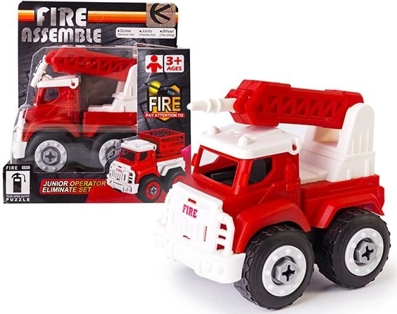 Camion dei pompieri smontabile con viti - 1 pezzo