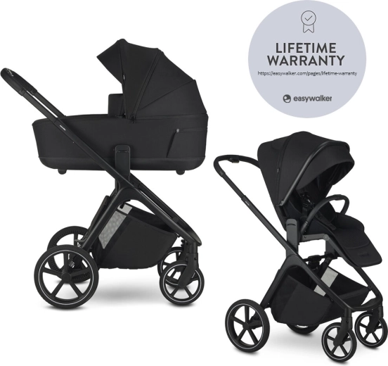 Passeggino combinato Easywalker Zoey Pure Black