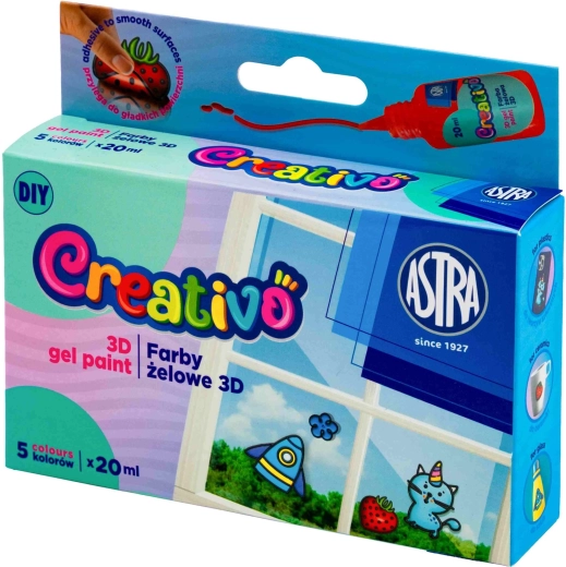 Colori Astra Creativo per adesivi gel 5×20 ml