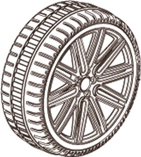 Ruote posteriori per auto elettrica per bambini Audi TTS Jamara (2 pz)