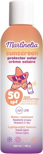 Spray solare per bambini Martinelia SPF 50 resistente all’acqua 200 ml - 1 pezzo