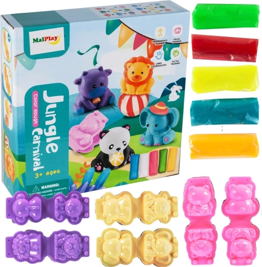 Set pasta modellabile giungla – animaletti