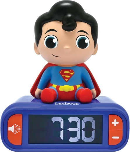 Lexibook sveglia SUPERMAN con figurina luminosa