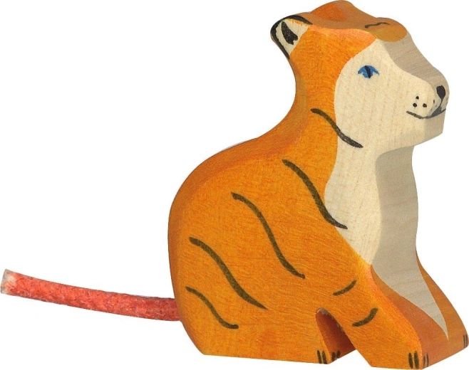Holztiger piccolo tigre seduto - 1 pezzo