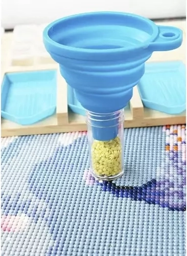 Imbuto in silicone pieghevole per travasi puliti