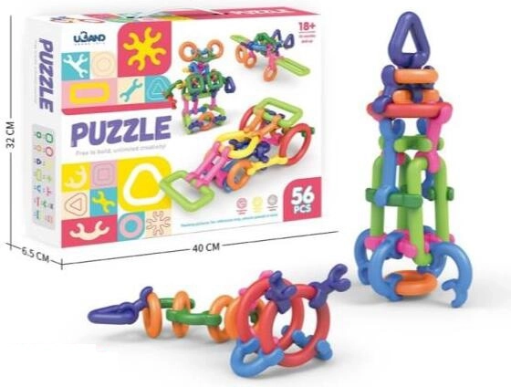 Set di costruzioni – blocchi (56 pezzi)