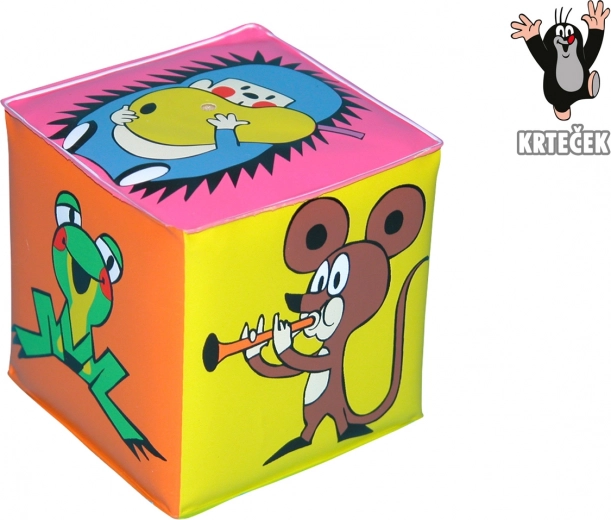 Cubo sonoro KRTEČEK in plastica 7 × 7 cm