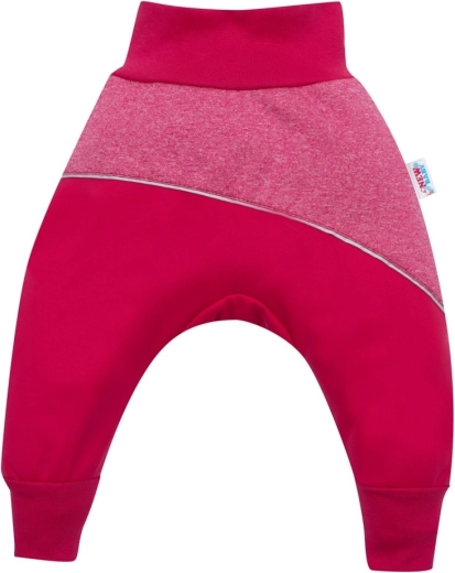 Pantaloni softshell per neonati rosa 68 (4–6 mesi)