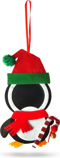 Decorazione in feltro con campanellino