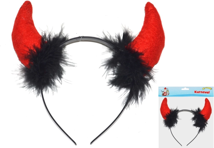 Corna di plastica da diavolo per carnevale