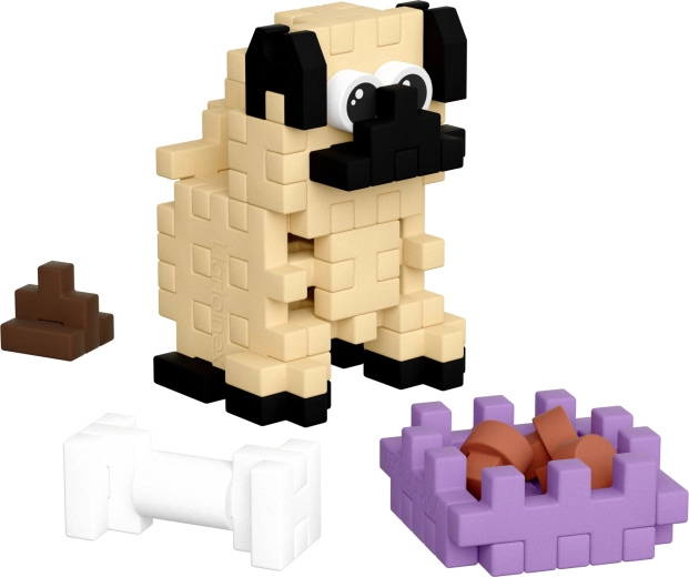 Adorabile carlino con 42 pezzi