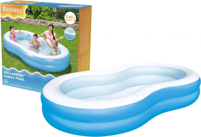 Piscina familiare gonfiabile BESTWAY 262 × 157 × 46 cm