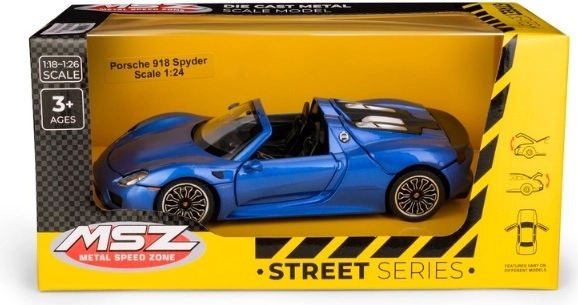 MSZ Porsche 918 Spyder in scala 1:24, blu
