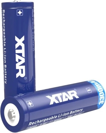 Batteria ricaricabile XTAR 18650 Li‑ion 3,6 V 3300 mAh con protezione - 1 pezzo