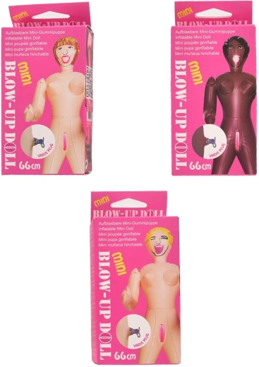 Bambola gonfiabile scherzosa 66 cm (mix di motivi)