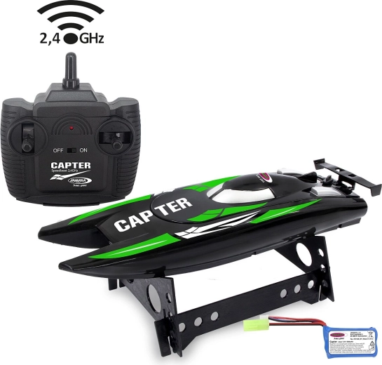 JAMARA Capter motoscafo veloce radiocomandato nero-verde