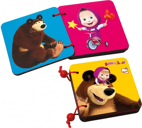 Bino libro di legno Masha e Orso
