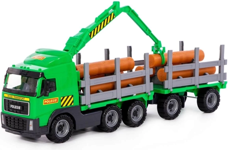 Autocarro forestale con rimorchio