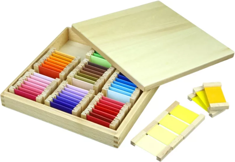 Tavolette colorate Montessori 3 – sfumature