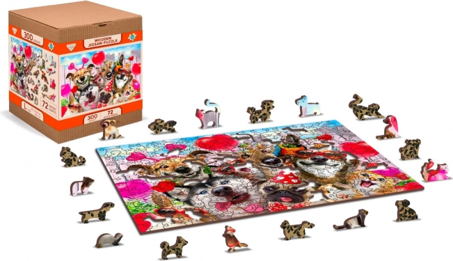 Puzzle di legno Ora di festa 2 in 1