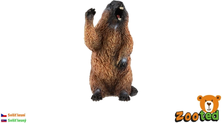 Figurina di marmotta alpina, 6 cm