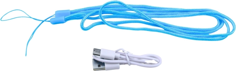 Ricarica USB‑C e cordicella da collo