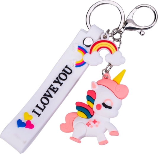 Adorabile unicorno con dettagli arcobaleno