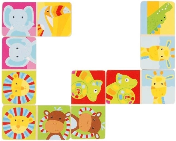 Domino in legno Safari 28 pezzi