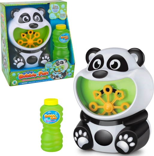 Bubble Fun grande macchina per bolle Panda con ricarica da 236 ml