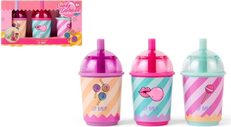 Create It! Candy balsamo labbra in vasetto – set da 3 pz
