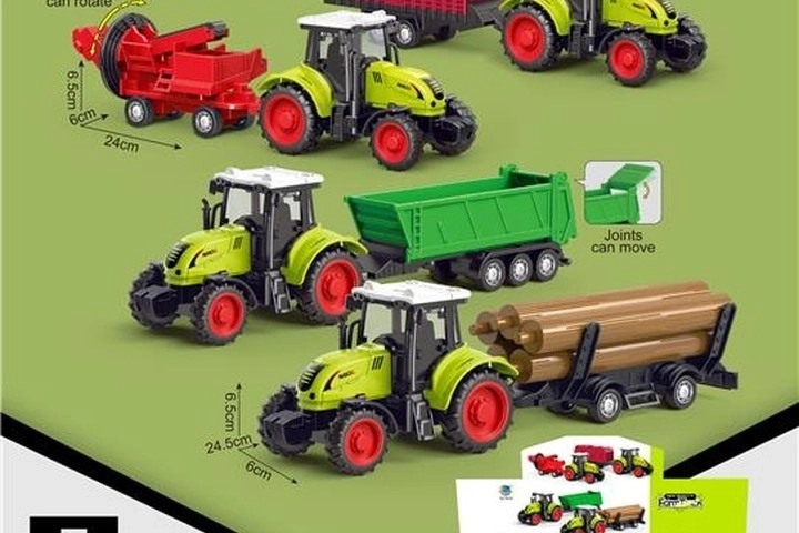 Trattore per bambini con macchina agricola Maxell