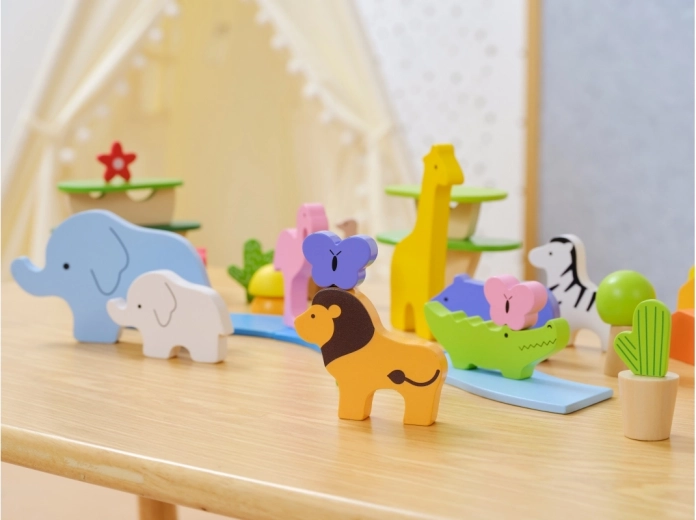 Animali della savana per un gioco fantasioso