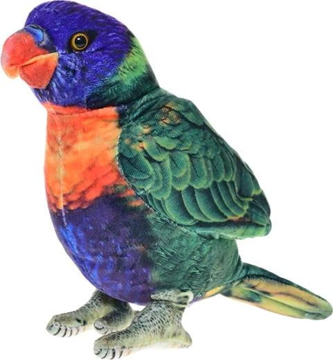 Pappagallo lori di peluche 23 cm – decorazione in piedi e giocattolo per bambini