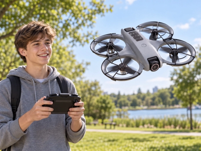Videocamera con angolo regolabile dal controller
