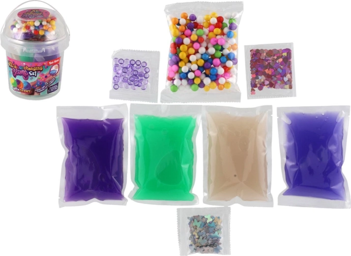 Slime con accessori in contenitore di plastica, assortimento di modelli - 1 pezzo