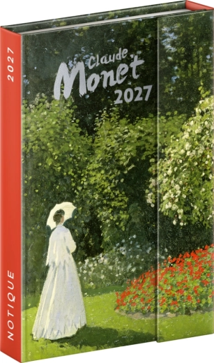 Diario settimanale magnetico Notique Claude Monet 2027, 11 × 16 cm
