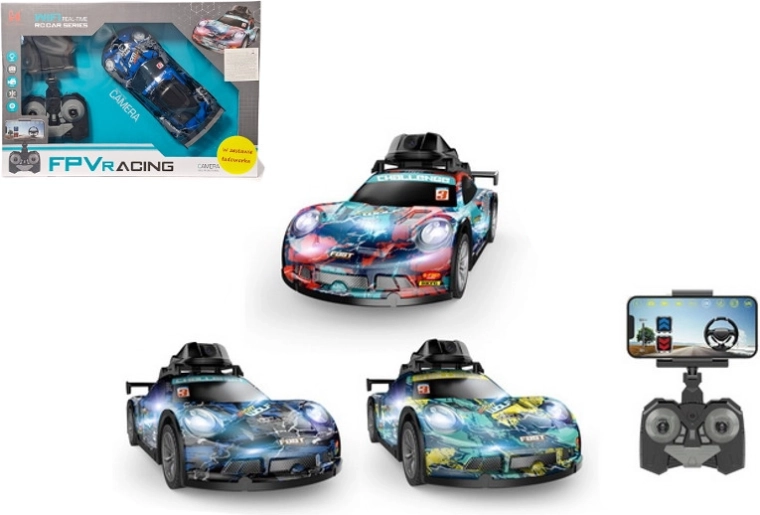 Auto sportiva radiocomandata con videocamera Wi‑Fi