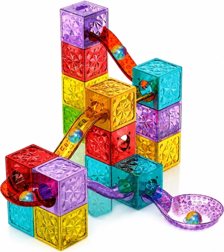 Pista per biglie piena di divertimento e scoperte