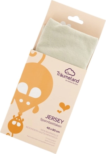 Träumeland lenzuolo con angoli in jersey 40 × 90 cm desert sage