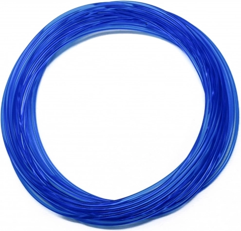 Filamento PLA blu trasparente 5 m