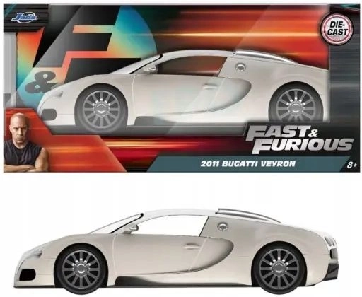 Modello Jada Bugatti Veyron 2011 della serie Fast & Furious in scala 1:24
