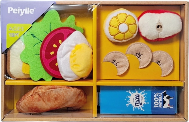 Scatola da cucina in peluche con alimenti - 1 pezzo