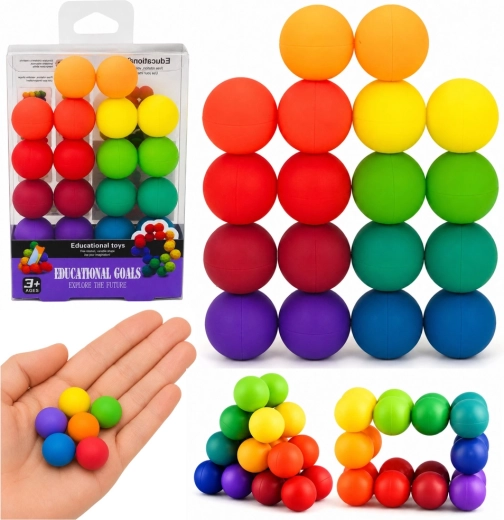 Palline magnetiche colorate Montessori – gioco logico e antistress
