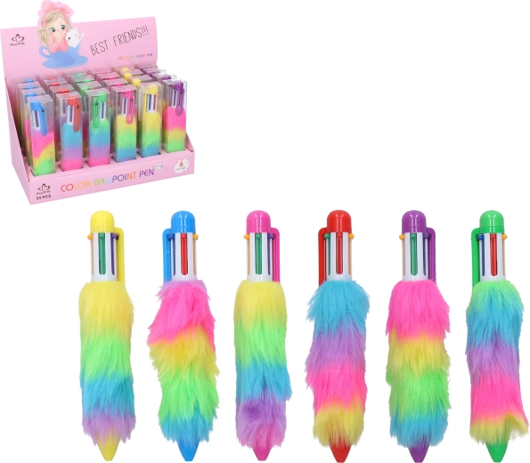 Penna multicolore con unicorno - 1 pezzo
