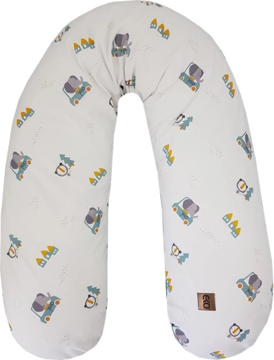 Cuscino per allattamento e gravidanza EKO in velluto Cars 180 cm