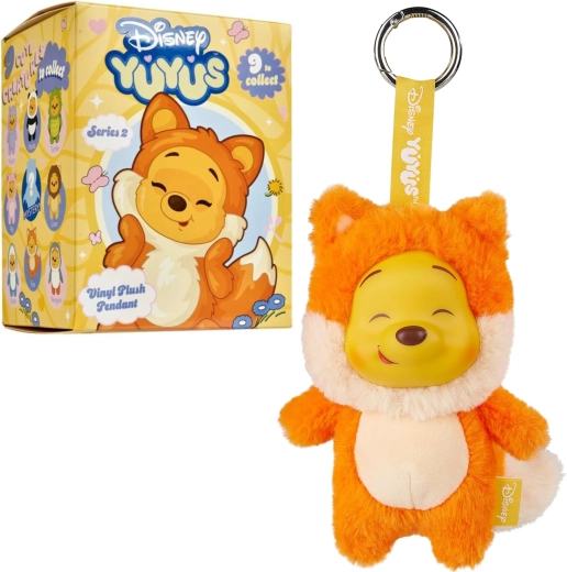 Disney YuYus portachiavi di peluche a sorpresa Winnie the Pooh serie 2, 15 cm - 1 pezzo