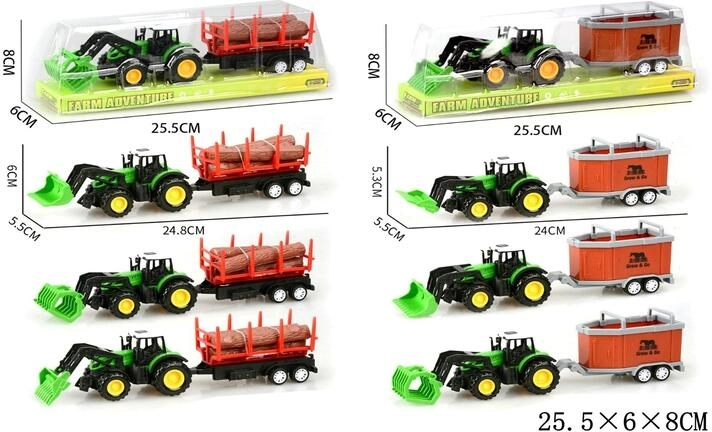 Trattore con rimorchio per bambini